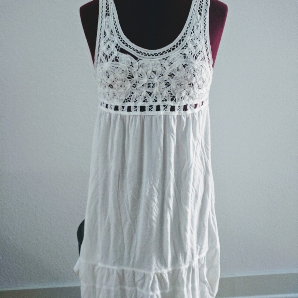 Theory Fleura infusion crochet lace dress